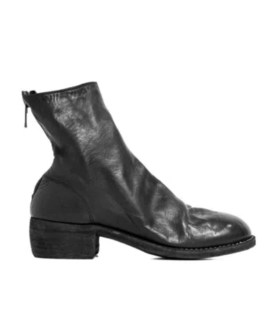 Guidi Rear Zip Boots In Black