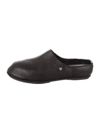 Pre-owned Guidi X Casey Casey Groppone Leather Mules In Black