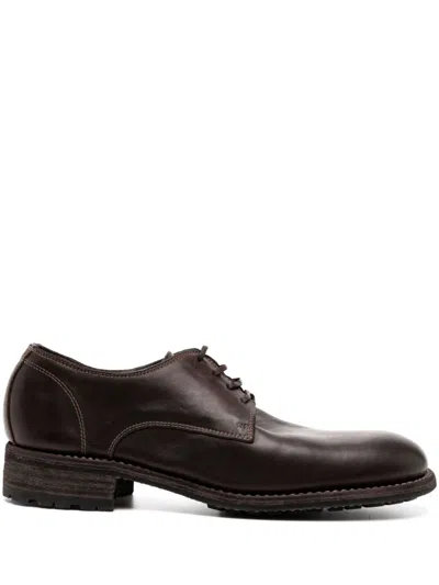 Guidi X Undercover Derby Shoes In Black