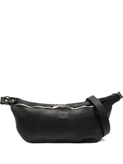 Guidi Zip-fastening Curved Tote Bag In Black