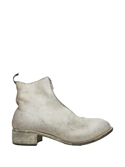 Guidi Zip-up Ankle Boots In Neutral