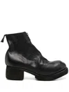 Guidi Women's Boots With Front Zip In 黑色