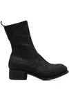 Guidi Black Horse And Calf Leather Boots With Side Zip Women In Black