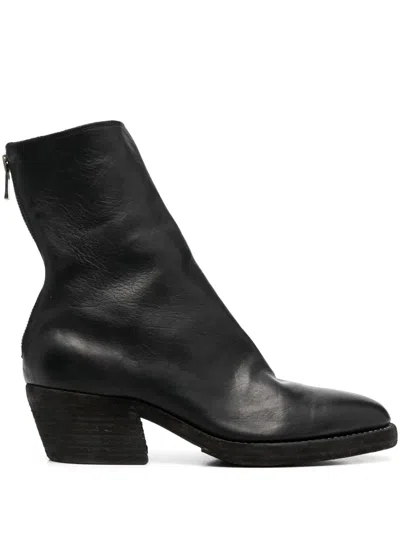 Guidi Men's Texan Boot In Black