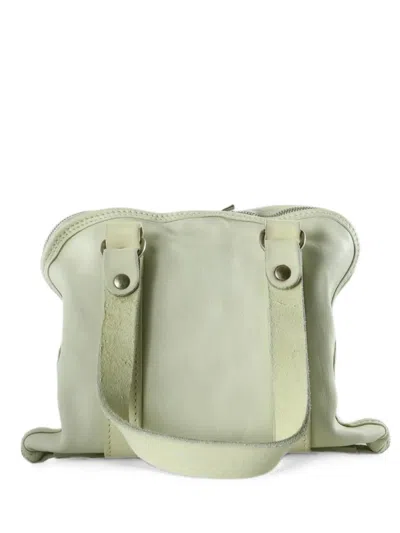 Guidi Zip-fastening Leather Clutch Bag In Green