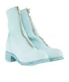Guidi Pl1 Front Zipper Bootie In Blue