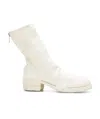 Guidi Zipper Boots Behind The Logo In White