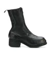 Guidi Rear-zip Horse Leather Boots In Black