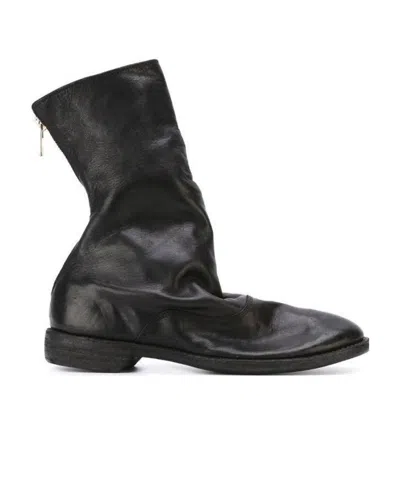 Guidi Zipper Boots In Black