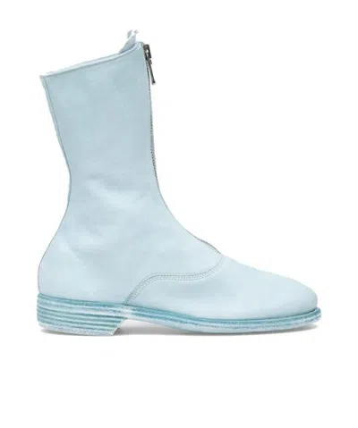 Guidi Zipper Boots In Blue
