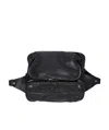 Guidi Zipper Waist Bag In Black