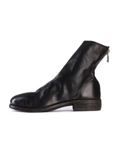 Guidi Zippered Ankle Ankle Boots In Black