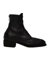 Guidi Zippered Detailed Boots In Black