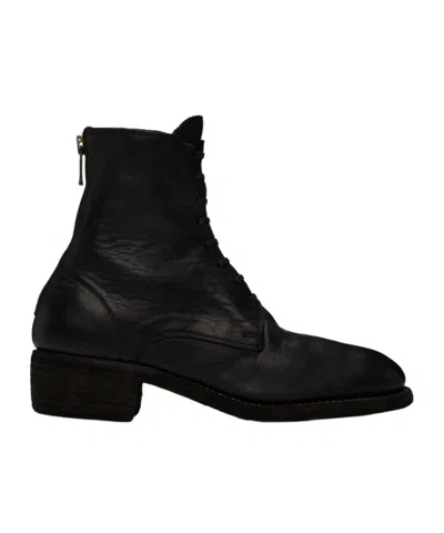 GUIDI ZIPPERED DETAILED BOOTS