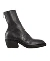 Guidi Zippered Short Boots In Black