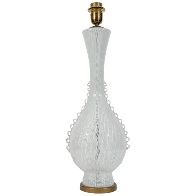 Pre-owned Guido Balsamo Stella Vintage Glass Table Lamp By , Italian Design, 1930 In Transparent