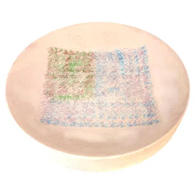 Pre-owned Guido Gambone Monumental Abstract Studio Pottery Bowl/ Charger, Italy In Sand