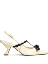 Guilhermina 70mm Bow Strap Pumps In Multi
