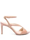 Guilhermina Patent Leather Sandals In Neutrals