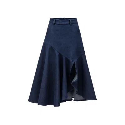Guillaume Alexandre Women's Blue Lavinia Denim Skirt