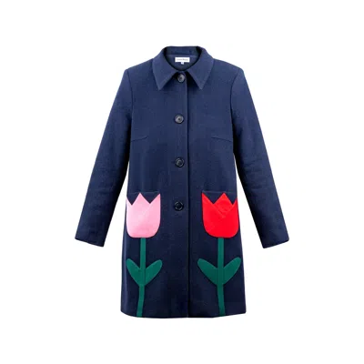 Guillaume Alexandre Women's Blue Maggie Coat
