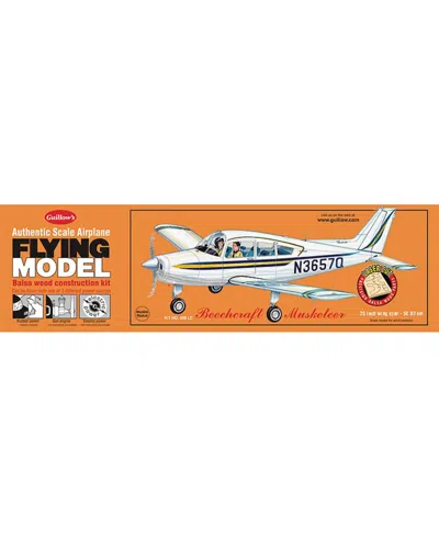 Guillow's Beechcraft Musketeer Laser Cut Model Kit In Multi