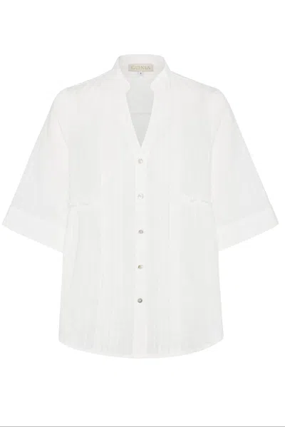 Guinea Women's White Cotton Top