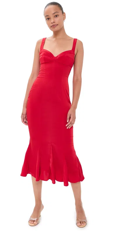 Guizio Amelie Bra Dress Poppy In Red