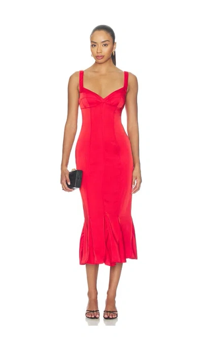 Guizio Amelie Bra Dress In Poppy