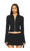 Guizio Black Apolline Smocked Jacket In Black