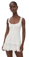 Guizio Aylin Eyelet Dress In White