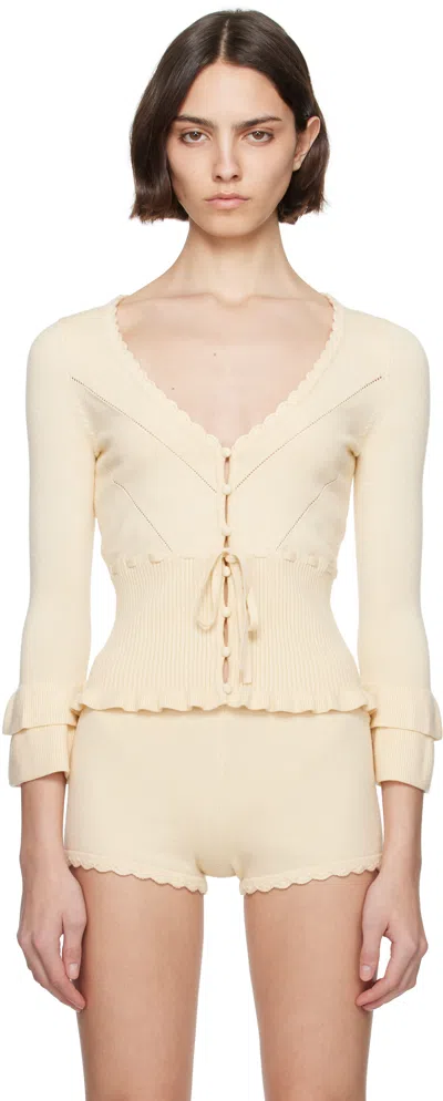 Guizio Beige Mathilde Cardigan