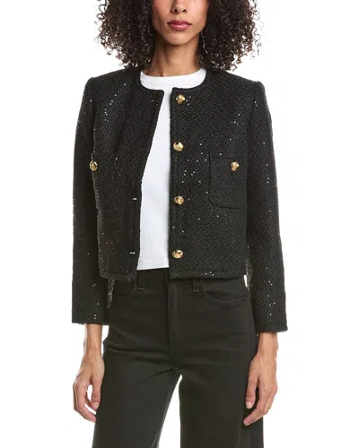 Guizio Bela Tweed Jacket In Black