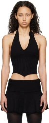 Guizio Black Alacant Tank Top In Black