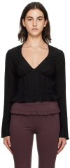 Guizio Black Cheri Blouse In Black