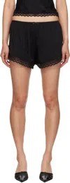 Guizio Black Ivy Shorts In Black