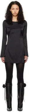 Guizio Black Lleo Minidress In Black