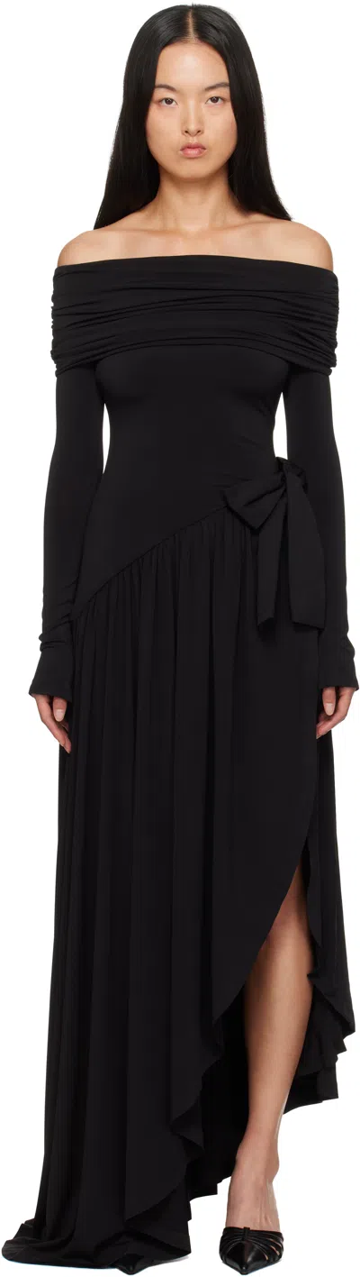 Guizio Black Lola Gown Maxi Dress