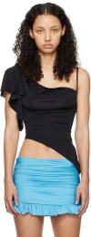 Guizio Black Palma Top In Black