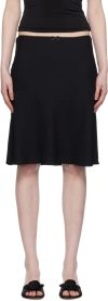 Guizio Black Paloma Midi Skirt In Black