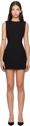 Guizio Black Rowan Minidress In Black
