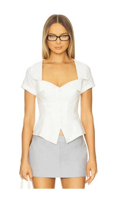 Guizio Button Down Ç´§èº«è¡£ Â€“ Ç™½è‰². Å°ºç � Xs (also Â€“ L, M, S, Xxs). In White