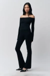 Guizio Camille Cable-knit Pant In Black