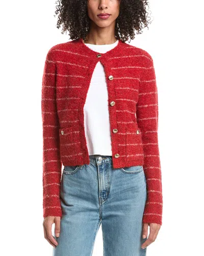 Guizio Carline Wool-blend Cardigan In Brown