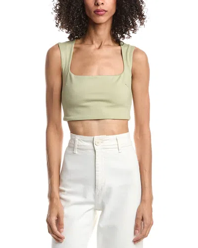 Guizio Celestial Stretch Top In Green