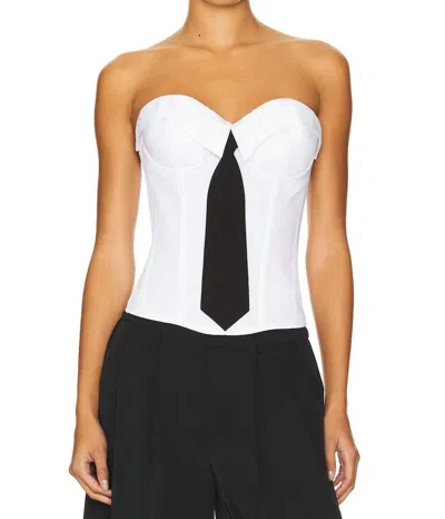 Guizio Chrys Corset Blouse In White