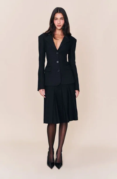 Guizio Eden Fitted Blazer In Black
