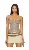 Guizio Edith Corset In Brown