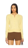 Guizio Emelie Cropped Cardigan In Honey Butter