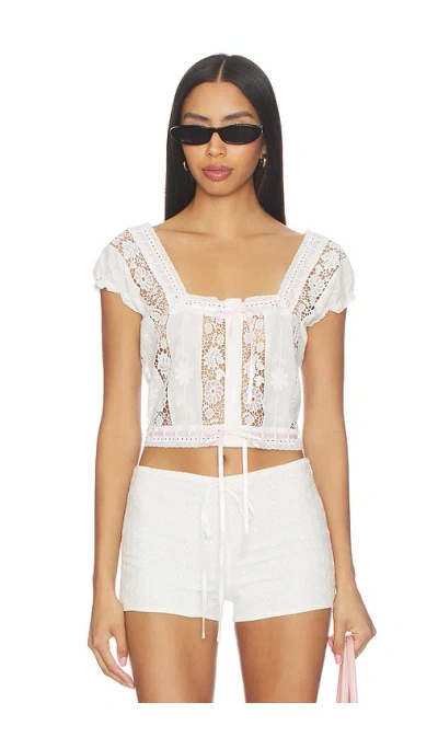Guizio Emery Blouse In White